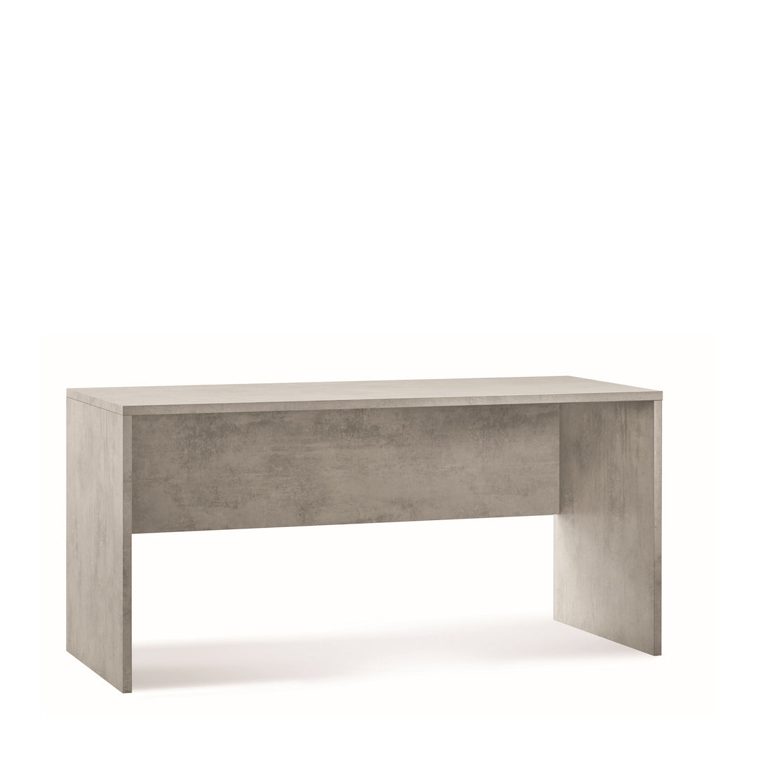 foto del prodotto scrivania dal design moderno 160x69x76h cm in kit di montaggio colore cemento