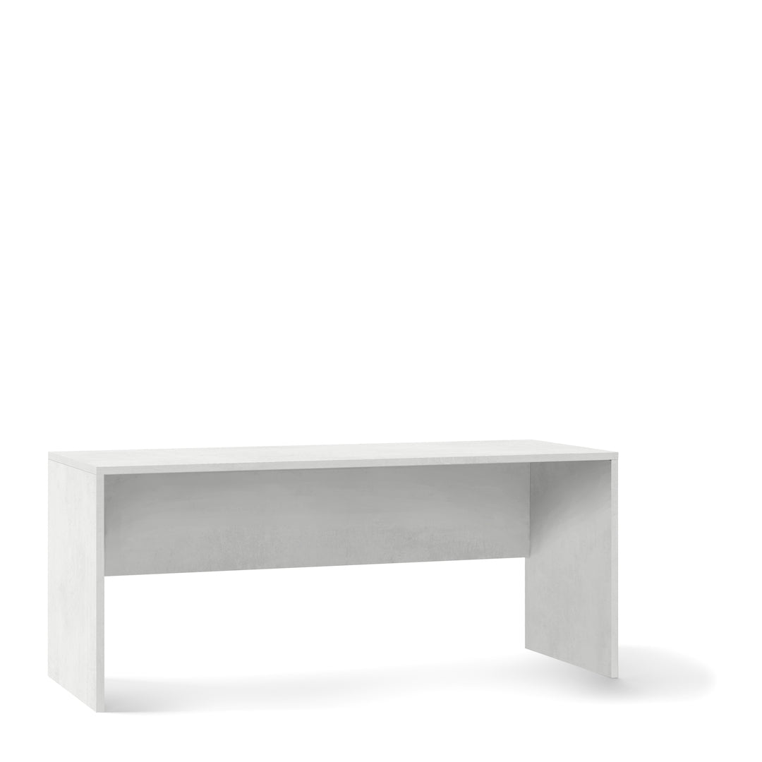 foto del prodotto scrivania dal design moderno 180x69x76h cm in kit di montaggio colore ossido bianco