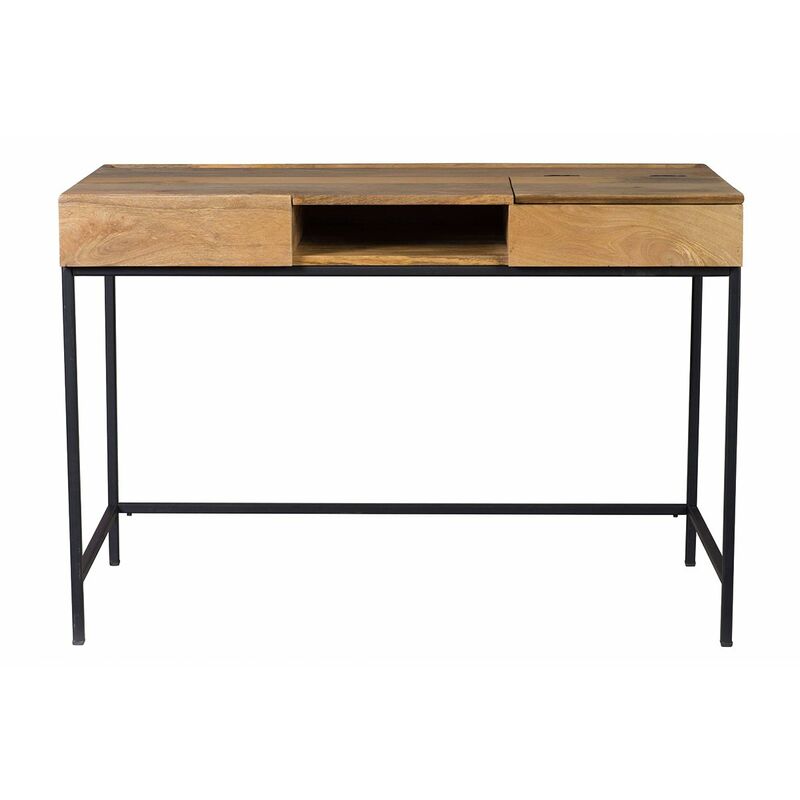 foto del prodotto scrivania design industriale legno di mango ypster