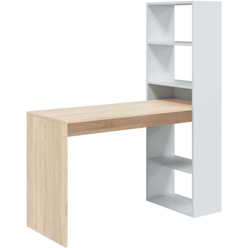 foto del prodotto scrivania duplo c libreria 120x53 b.artik rovere