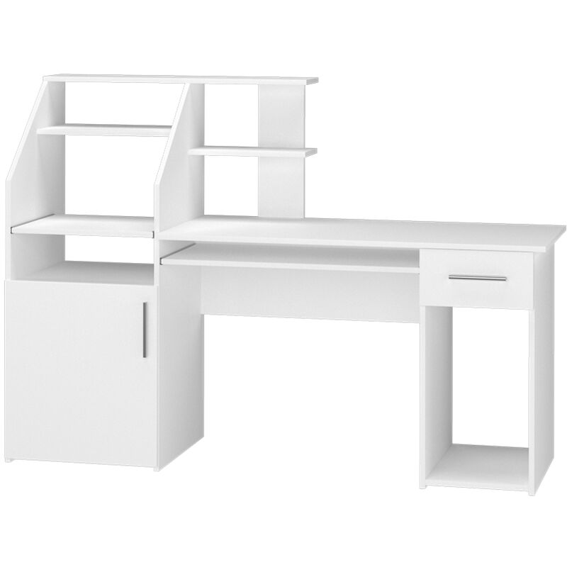 foto del prodotto scrivania edwin, bianco, 166 x 50.5 cm vicco