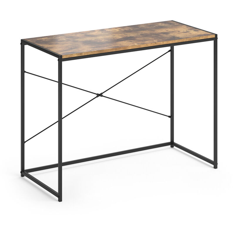 foto del prodotto scrivania fyrk, legno antico, 100 x 45 cm vicco