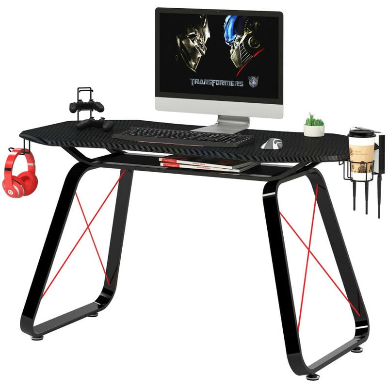 foto del prodotto scrivania gaming gt10 tavolo da gioco e studio, design moderno ed ergonomico di yelloo