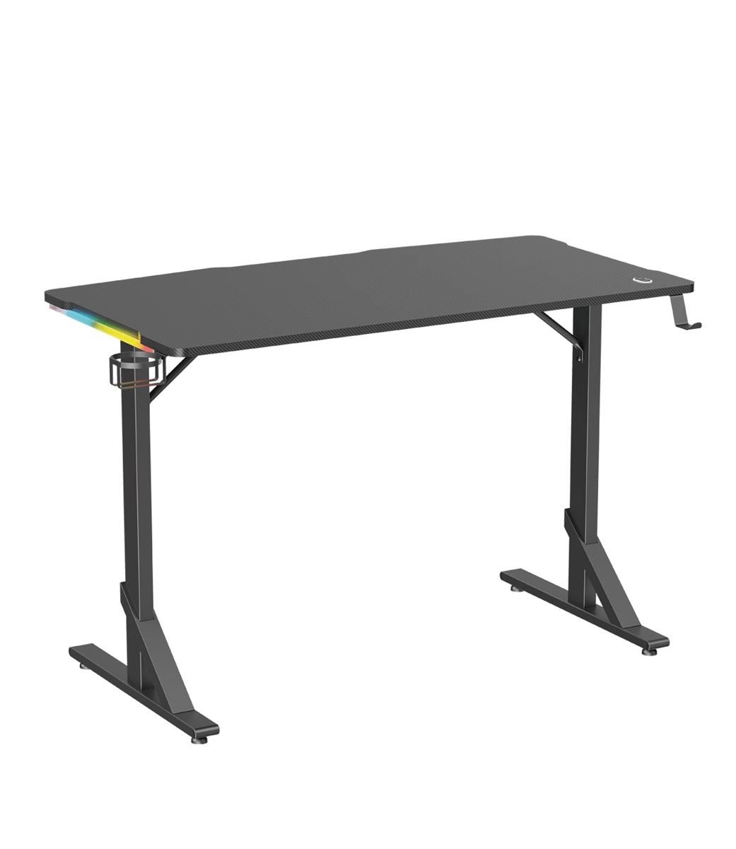 foto del prodotto scrivania gaming noua aim illuminazione rgb 1120 600 750mm