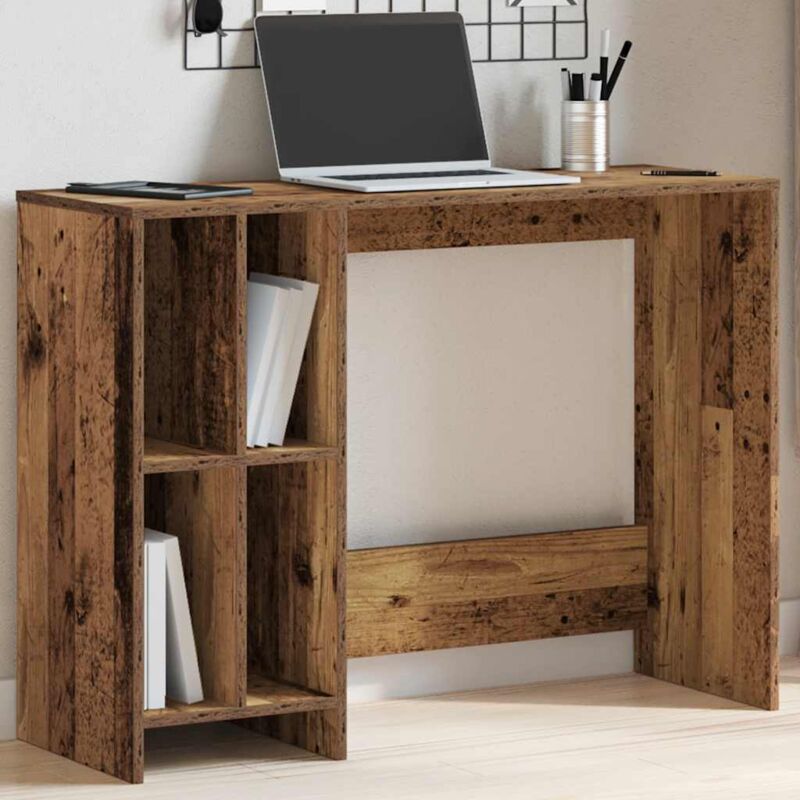 foto del prodotto scrivania legno antico 102,5x35x75 cm in legno multistrato vidaxl