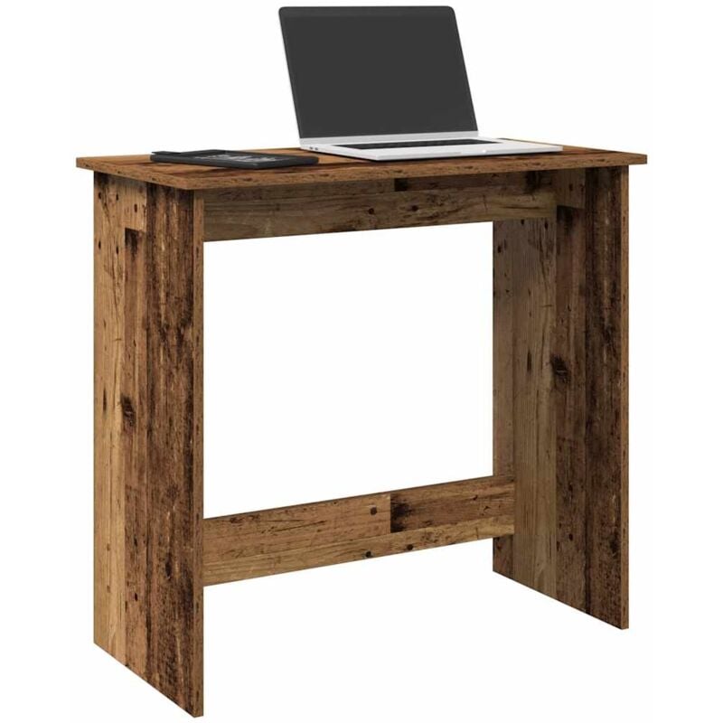 foto del prodotto scrivania legno antico 80x40x75 cm in truciolato vidaxl