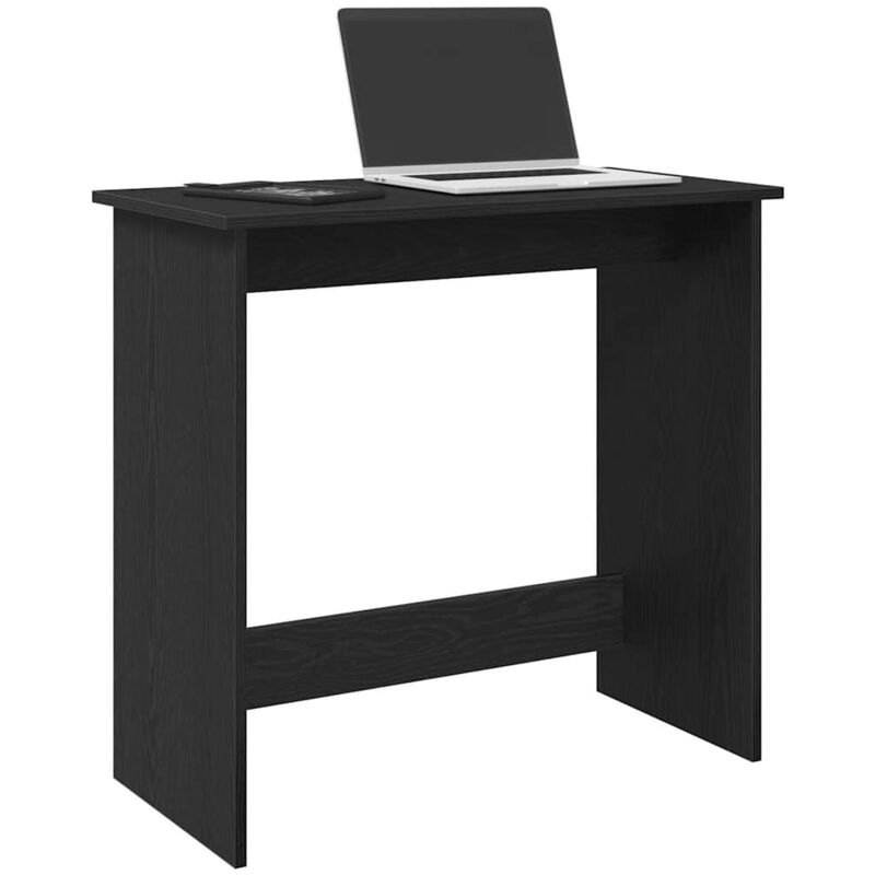 foto del prodotto scrivania nera 80x40x75 cm in legno multistrato vidaxl
