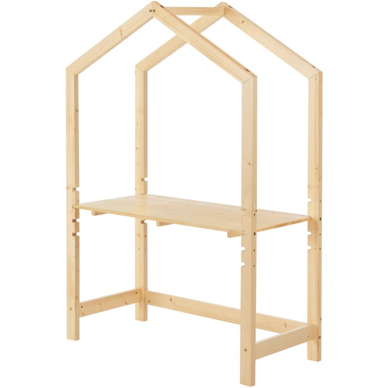 foto del prodotto scrivania per bambini in pino 160 x 110 x 50 cm naturale 030006617