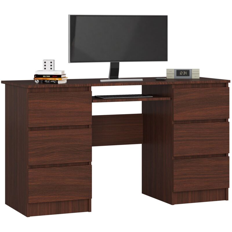 immagine 0 del prodotto scrivania per computer akord a11 weng 135 cm 6 cassetti 135x50x77 cm