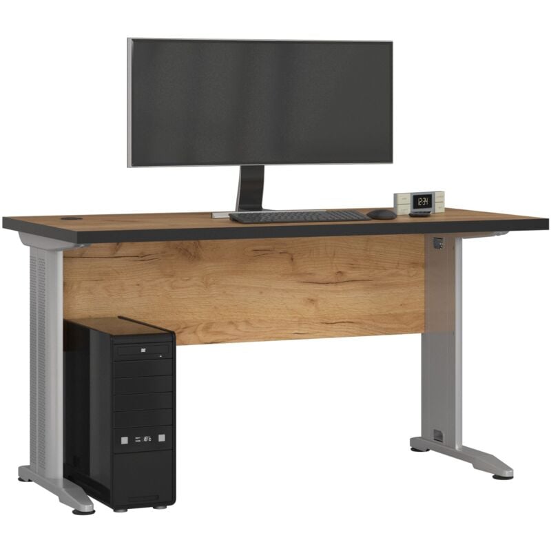 foto del prodotto scrivania per computer akord bm135 quercia craft 135 cm 135x60x76 cm