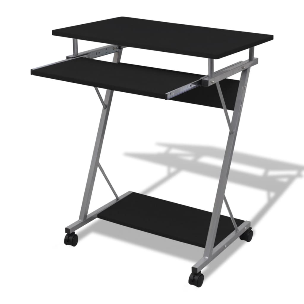 foto del prodotto scrivania per computer con ripiano estraibile nerocod mxl 97019