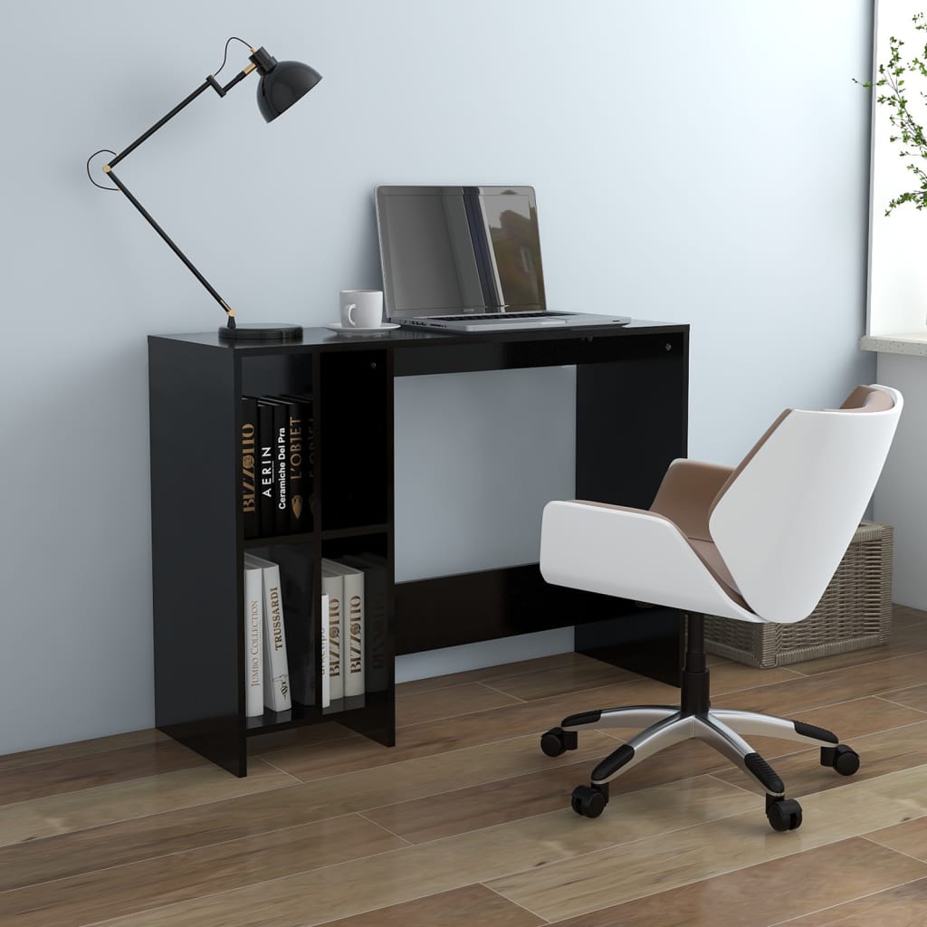 foto del prodotto scrivania per portatile nera 102,5x35x75 cm legno multistratocod mxl 128575