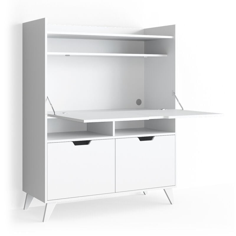 foto del prodotto scrivania per segretaria berdi, bianco, 110 x 45 cm vicco