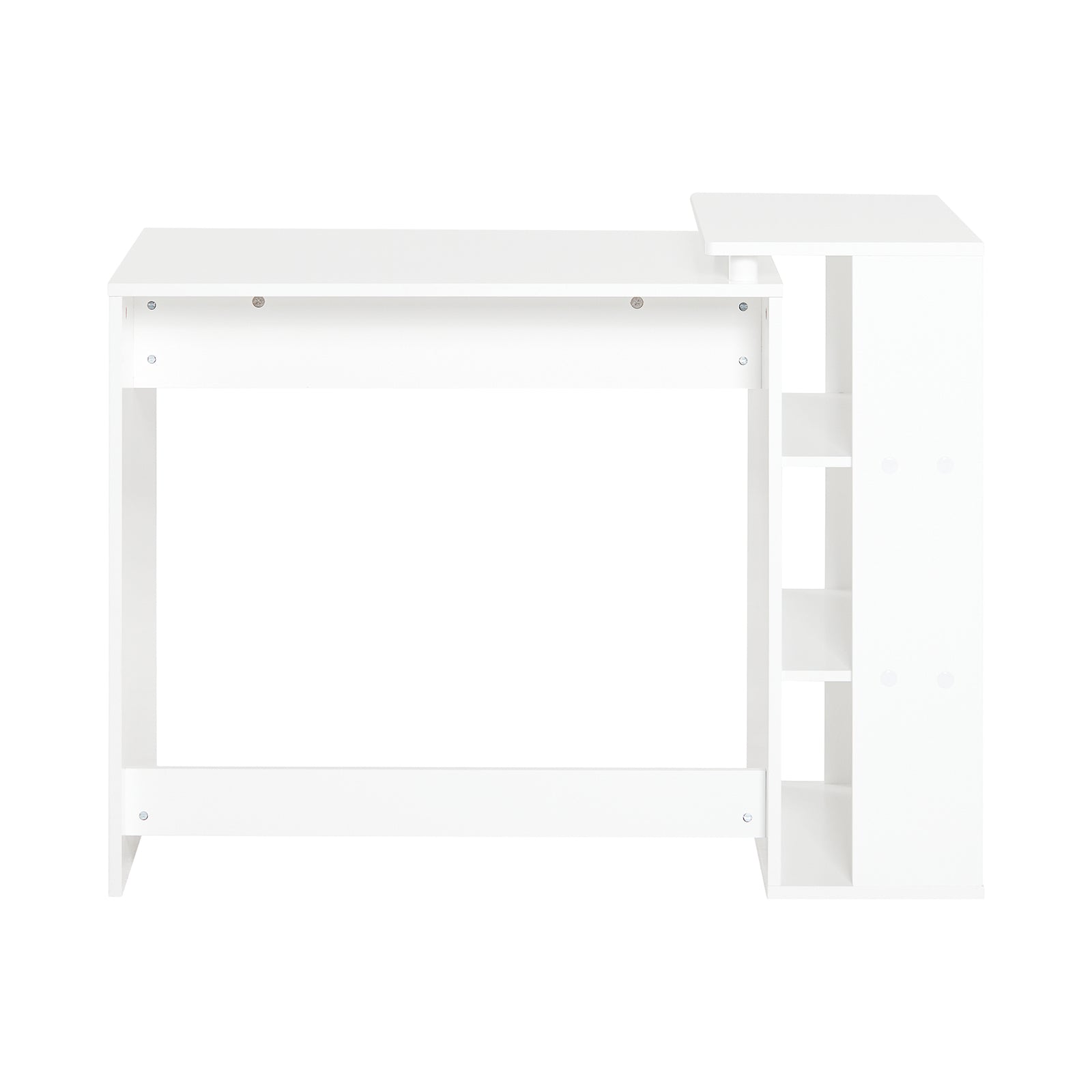 foto del prodotto scrivania,porta pc,tavolo per computer ,con cassetto e tre ripiani,,bianco,fwt35 w