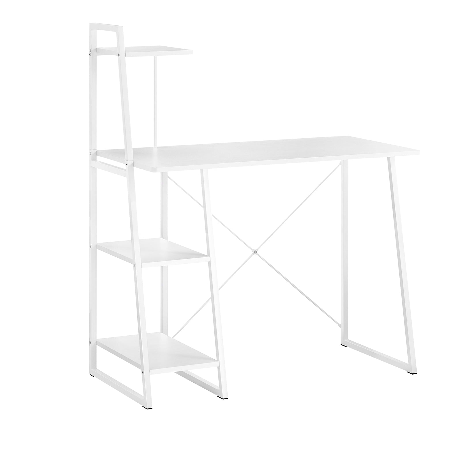 immagine 0 del prodotto scrivania,porta pc,tavolo per computer ,con tre ripiani,bianco,fwt29 w