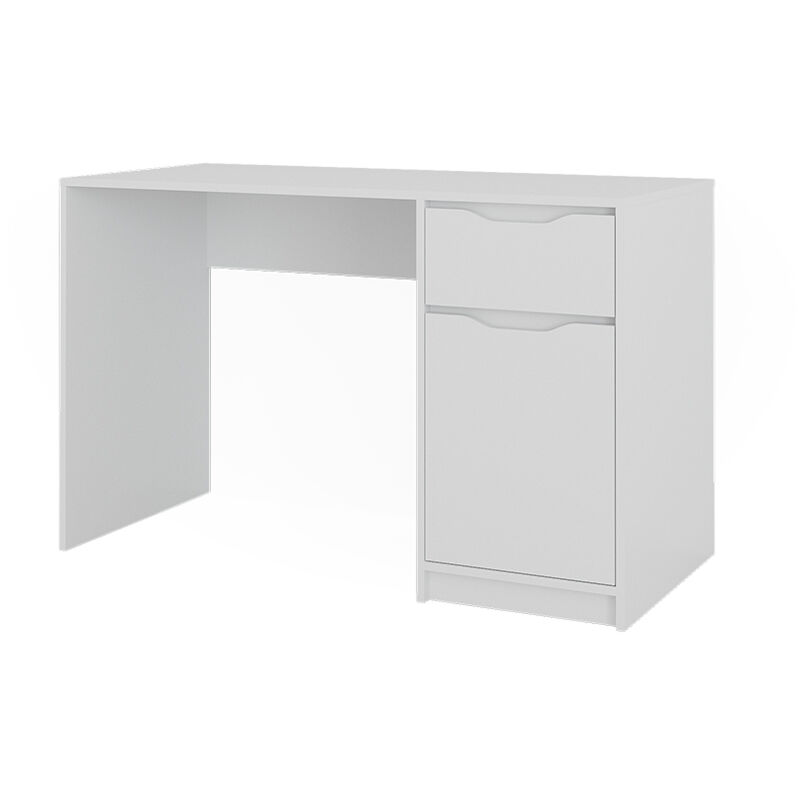 foto del prodotto scrivania ruben, bianco, 120 x 55 cm con cassetto, vicco