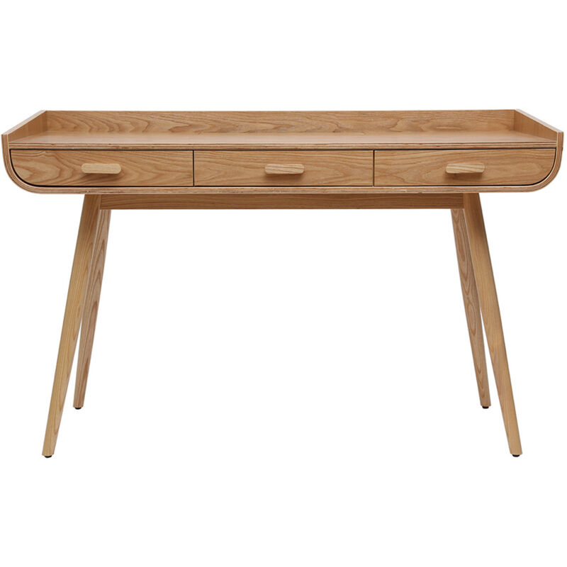 foto del prodotto scrivania scandinava legno chiaro hallen