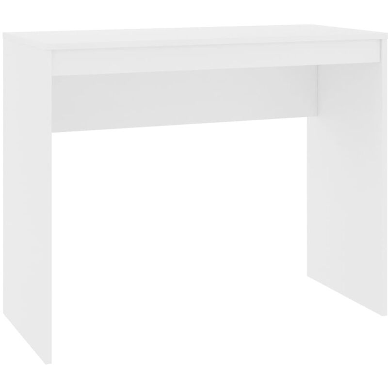 foto del prodotto scrivania tavolo postazione di lavoro mobile per computer studio 90 x 40 x 72 cm derivati del legno bianco 020023527