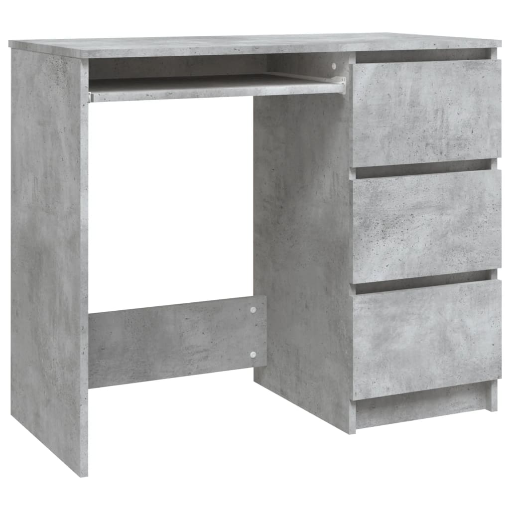 foto del prodotto scrivania tavolo postazione di lavoro mobile per computer studio 90 x 45 x 76 cm mdf grigio