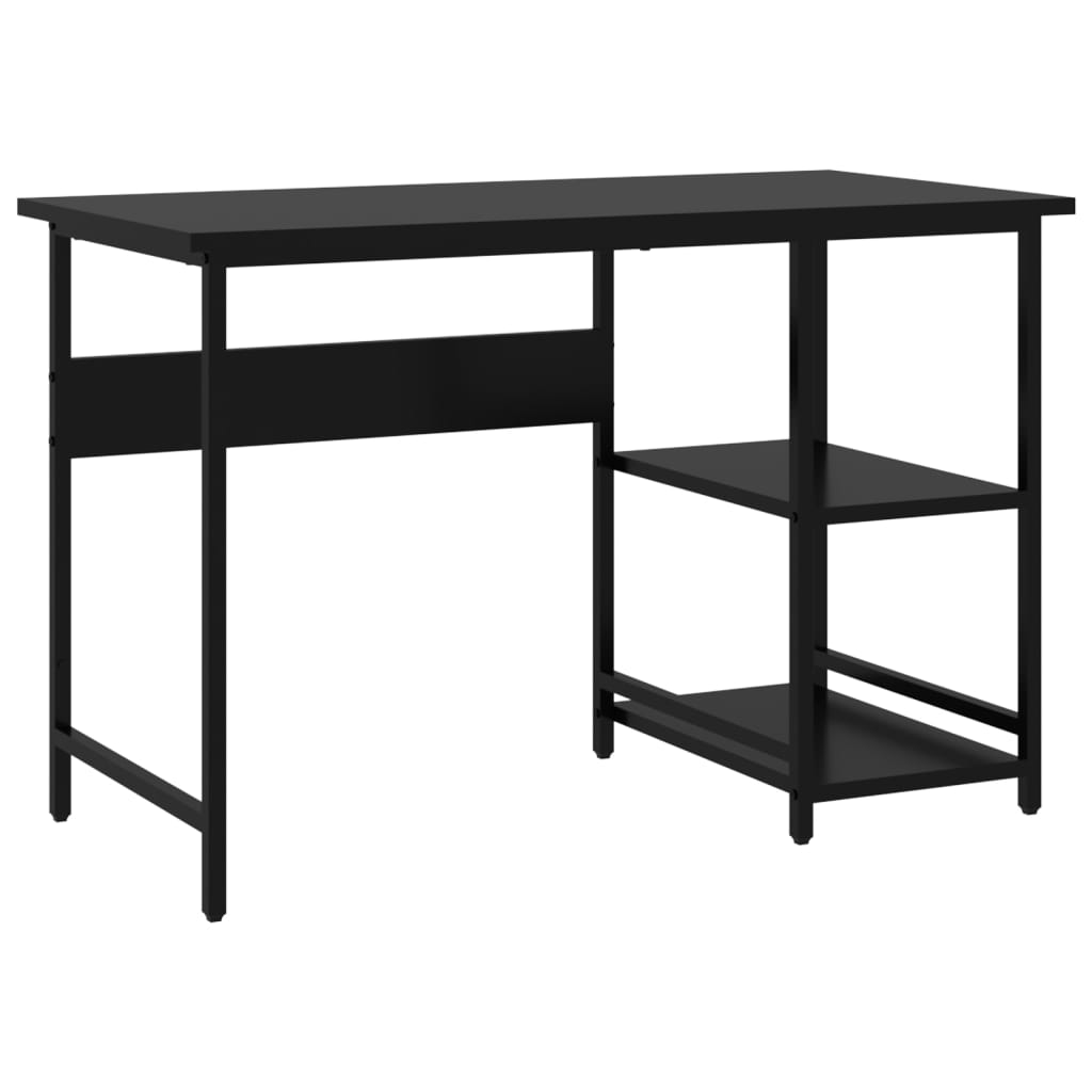 foto del prodotto scrivania tavolo postazione di lavoro mobile per computer studio per computer 105 x 55 x 72 cm mdf e metallo nero 02 0023742