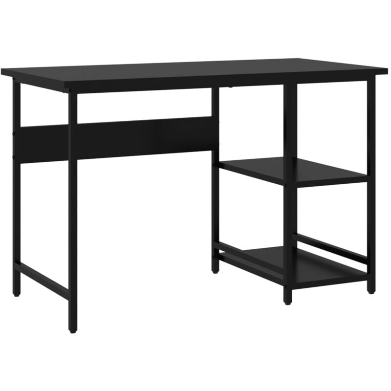 immagine 0 del prodotto scrivania tavolo postazione di lavoro mobile per computer studio per computer 105 x 55 x 72 cm mdf e metallo nero