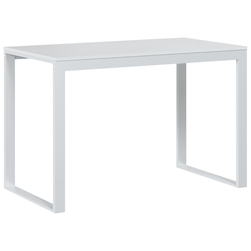 foto del prodotto scrivania tavolo postazione di lavoro mobile per computer studio per computer 110 x 60 x 73 cm truciolato bianco 02 0023712