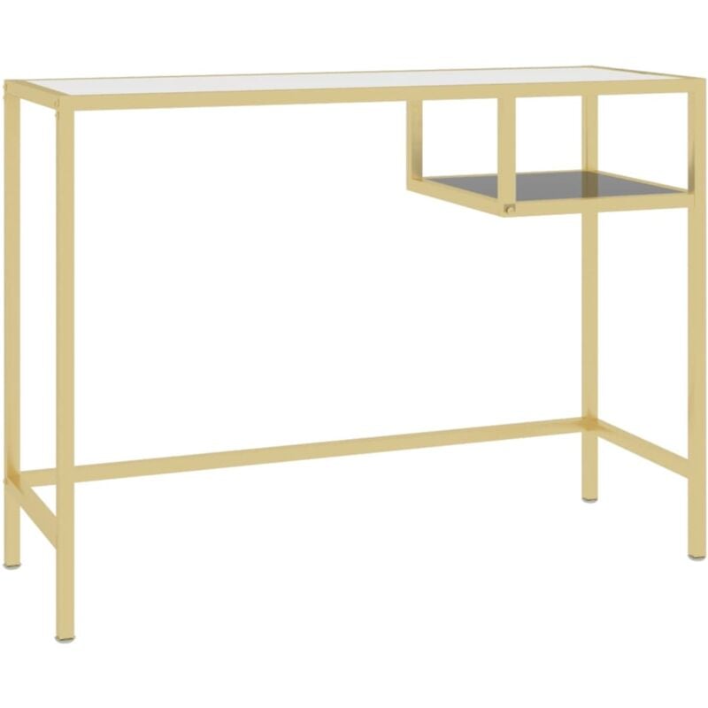 foto del prodotto scrivania tavolo postazione di lavoro mobili per computer studio per computer trasparente 100 x 36 x 74 cm vetro temperato trasparente 020023766