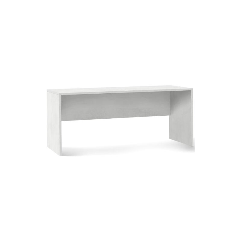 foto del prodotto scrivania ufficio bianca. scrivanie in legno porta pc