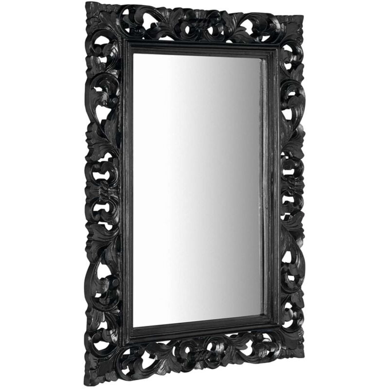 foto del prodotto scule specchio con cornice 70x100 cm, nero in167 sapho