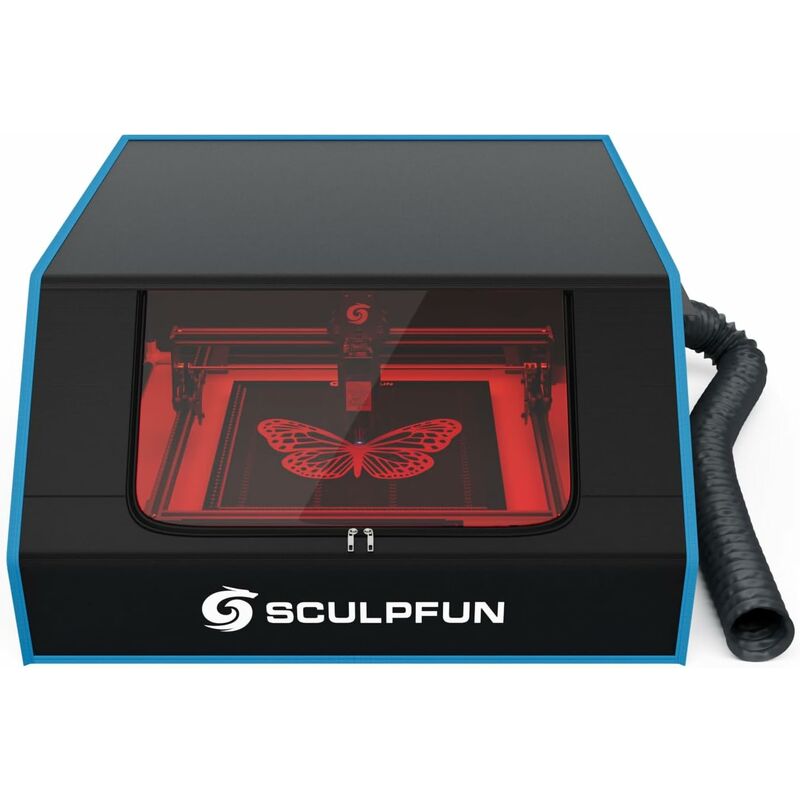 foto del prodotto sculpfun b1 alloggiamento per incisione laser, 680 x 765 x 380 mm, per macchina per incisione laser, custodia protettiva per taglierina laser,