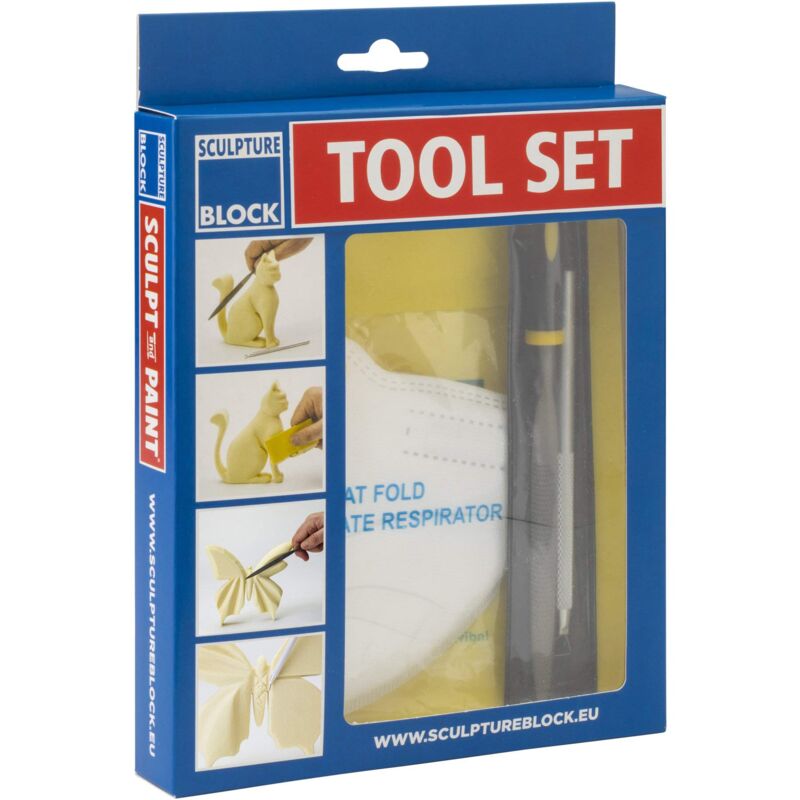 foto del prodotto sculpture block starter tool set di strumenti per principianti, metallo lega di acciaio alluminio, multicolore, taglia unica