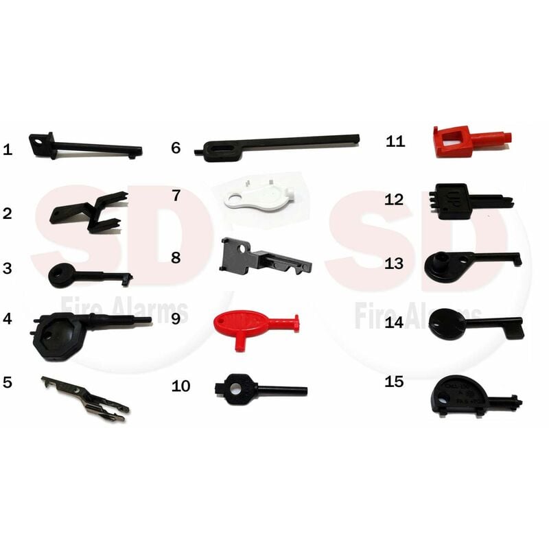 foto del prodotto sd fire alarms eng 15 test callpoint, rosso