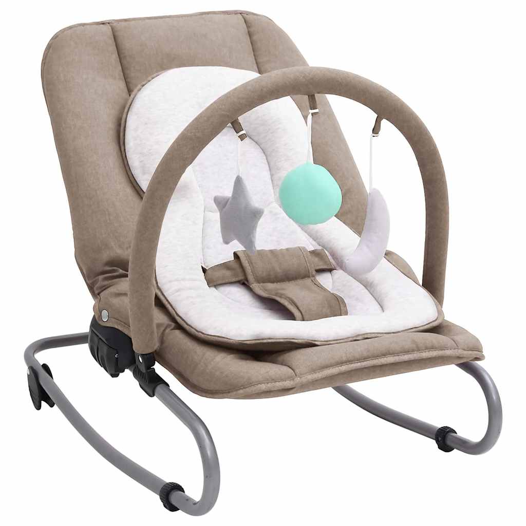 foto del prodotto sdraietta per neonato grigio talpa in acciaio cod mxl 72773
