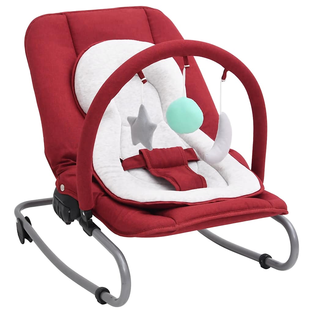 foto del prodotto sdraietta per neonato rosso in acciaio cod mxl 61498