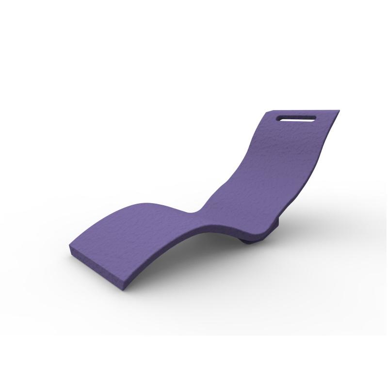 foto del prodotto sdraio chaise longe lettino prendisole in polietilene colore viola cv s010 4005