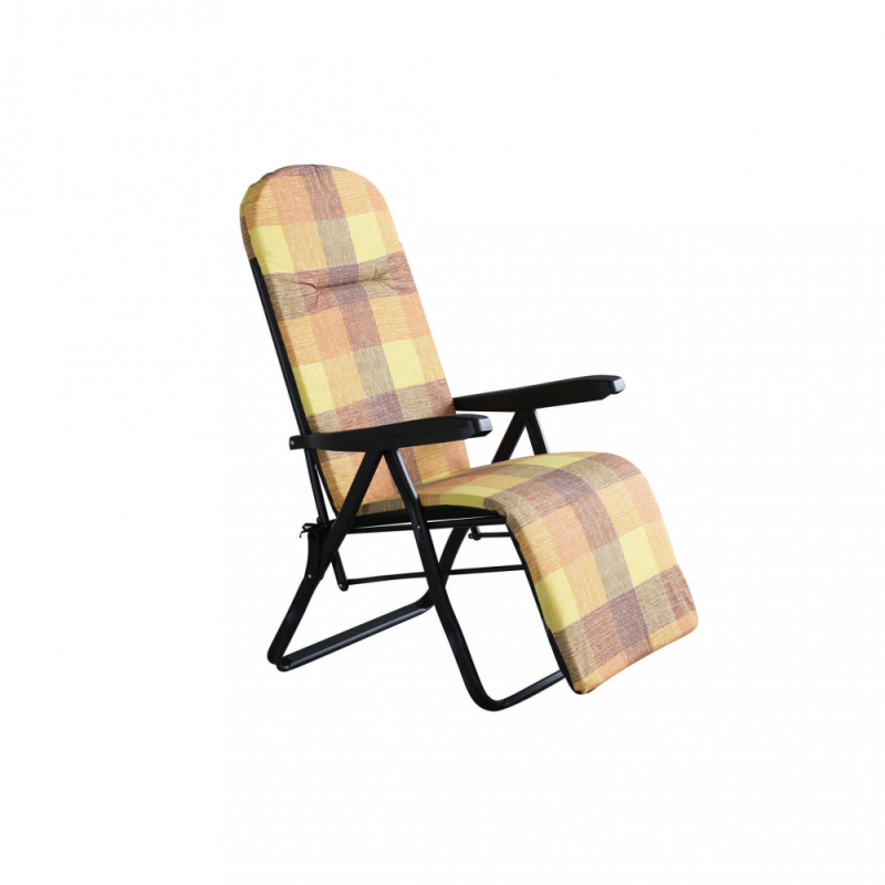 foto del prodotto sdraio cipro modello automatico arancio e giallo