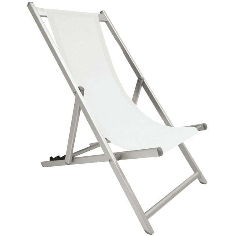 foto del prodotto sdraio da spiaggia in alluminio summer white white