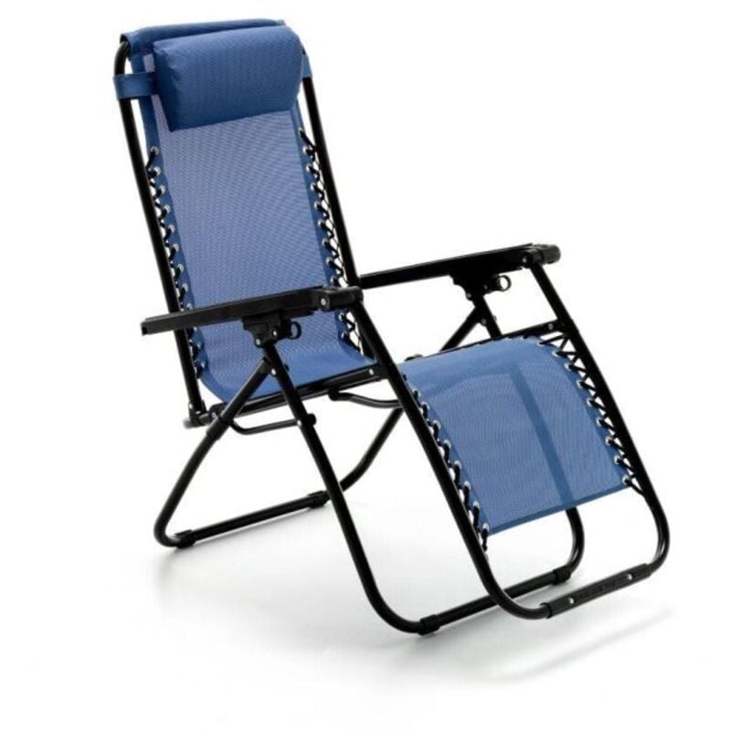 foto del prodotto sdraio multiposizione blu 66x100x107h cm spring