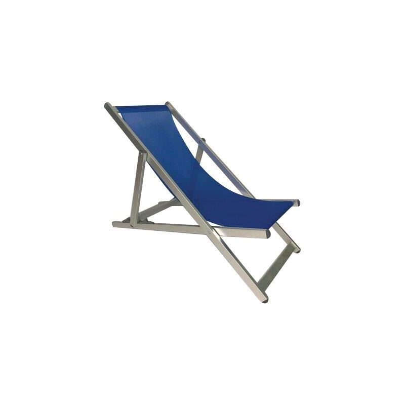 foto del prodotto sdraio ostia domus alluminio text blu cm 83x57h.cm 108