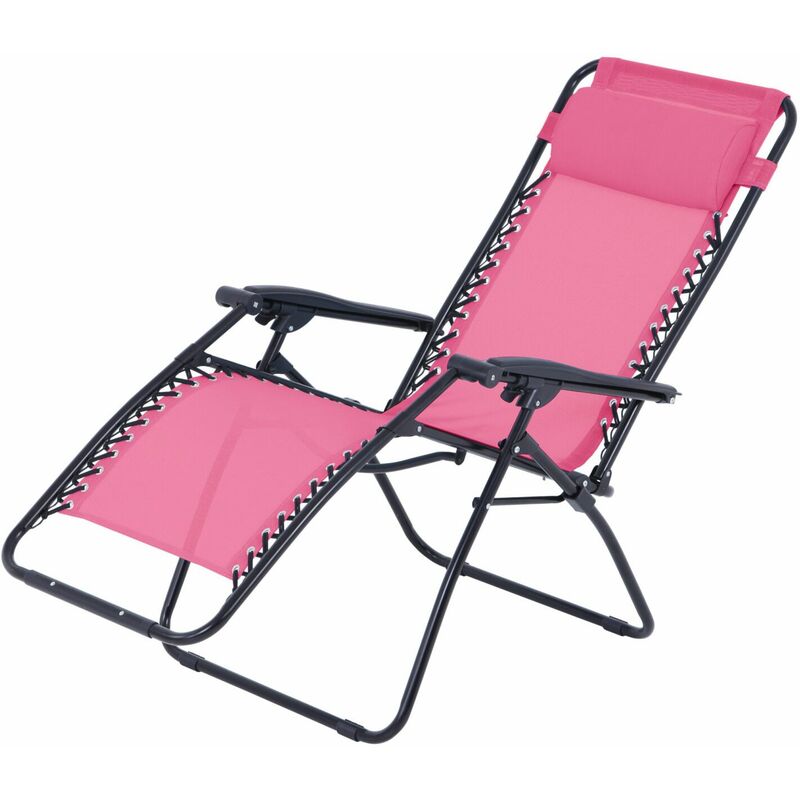 foto del prodotto sdraio rosa relax con multi posizioni veramente figo rose