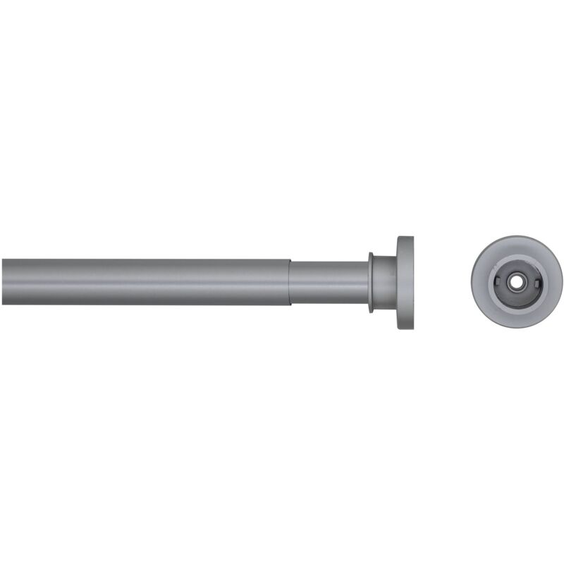 foto del prodotto seallux binario telescopico per tenda da doccia, acciaio inox, opaco, 2.8 x 130 x 2.8 cm