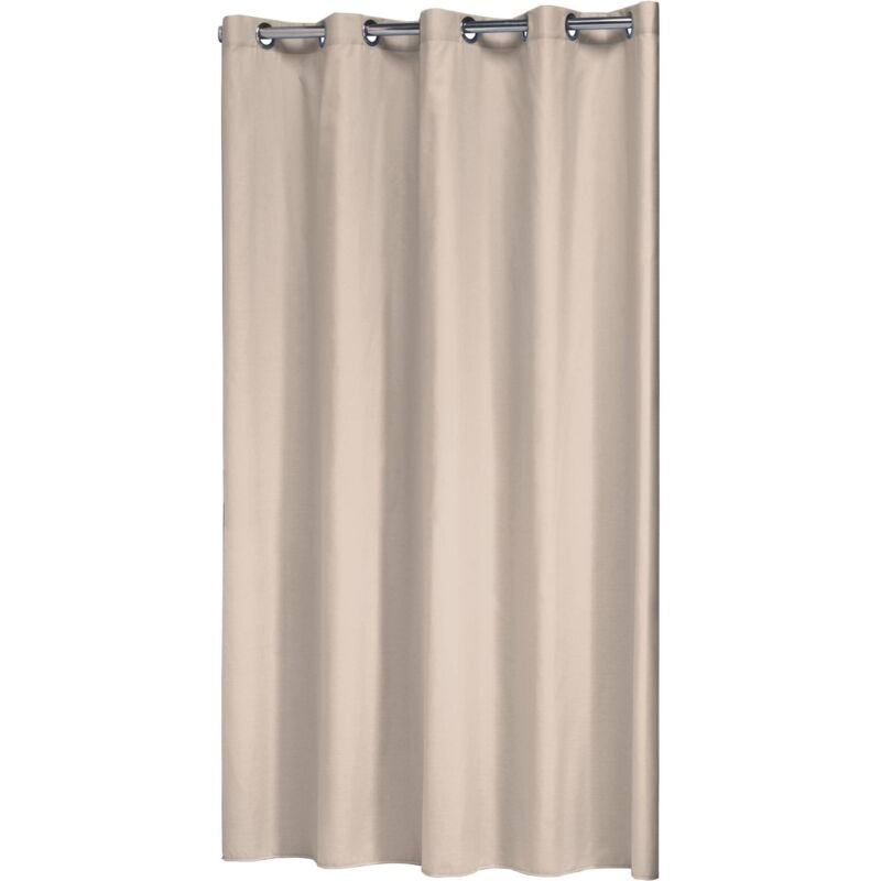 foto del prodotto sealskin coloris tenda da doccia, poliestere, ecru, 180 x 200 cm