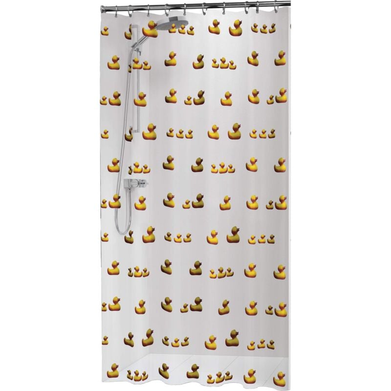 foto del prodotto sealskin duckling tenda da doccia, peva, giallo, 180 x 200 cm