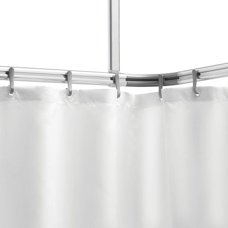 foto del prodotto sealskin easy roll set del binario per tenda da doccia, acciaio inox, alluminio, opaco
