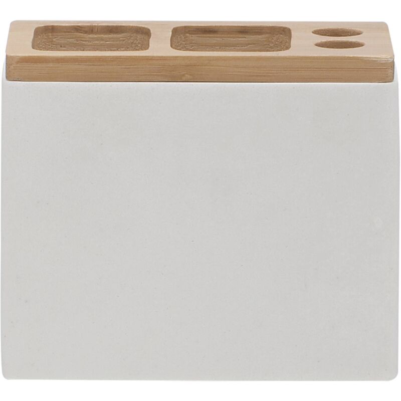 foto del prodotto sealskin - grace portabicchiere per spazzolini, poliresina, bianco, 12.3 x 10.2 x 6 cm