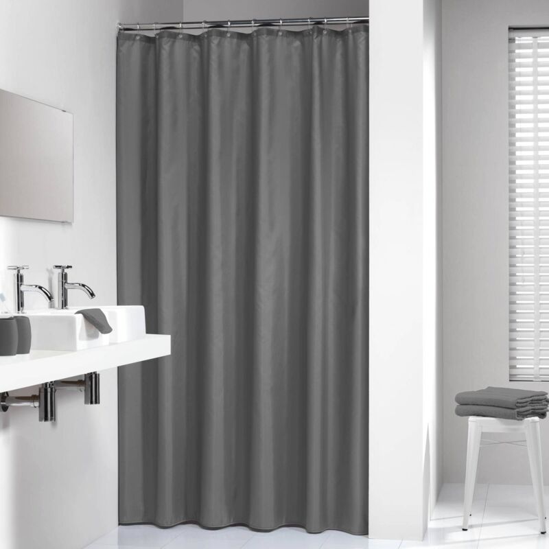 foto del prodotto sealskin madeira tenda da doccia, poliestere, grigio, 180x200 cm