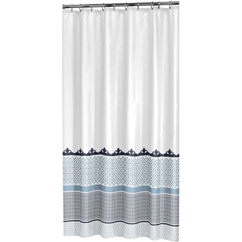 foto del prodotto sealskin marrakech tenda da doccia, poliestere, blu, 180 x 200 cm