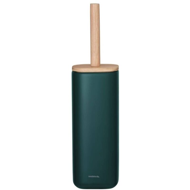 foto del prodotto sealskin mind scopino per wc, ceramica, verde scuro, b x h x t 95 x 378 x 95 mm