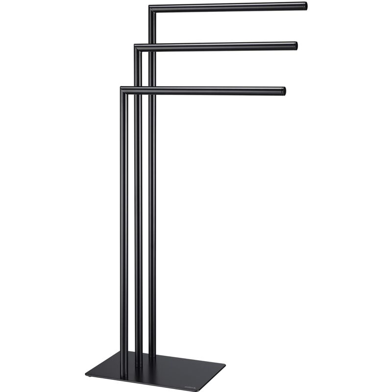 foto del prodotto sealskin tube portasciugamani, metallo, nero, 200x490x900mm