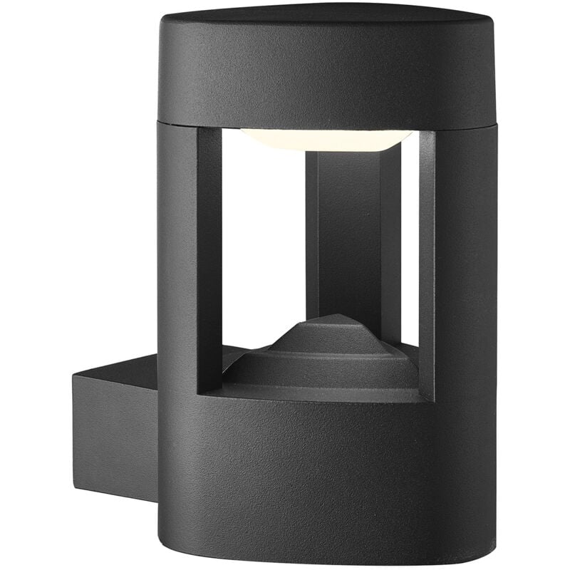foto del prodotto searchlight applique contemporanea michigan alluminio grigio led 7w 4000k